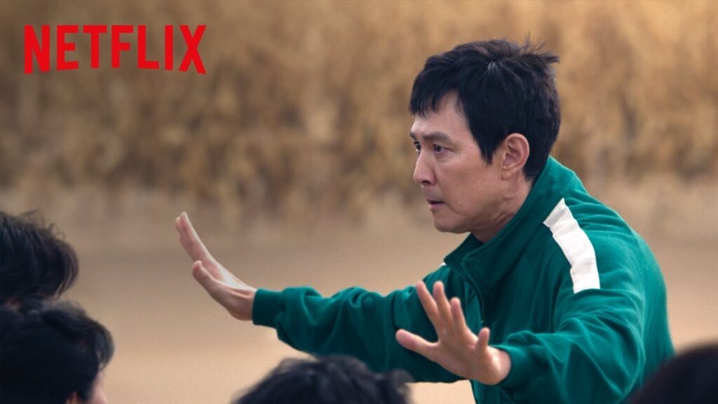 Scene from Squid Game Red Light Green Light